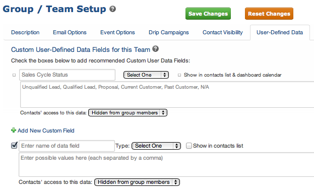 User-Defined Fields