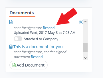 CRM Document Signing