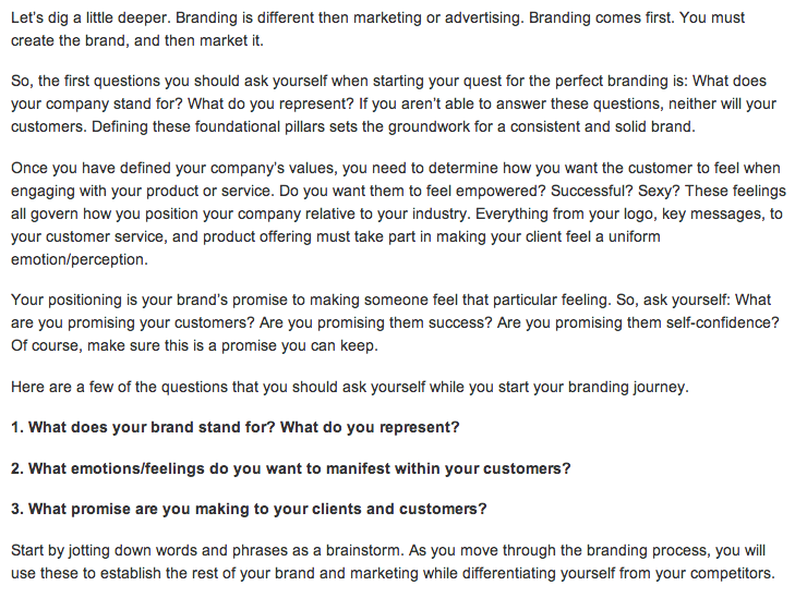 b2C branding 2