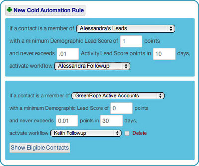 cold contacts