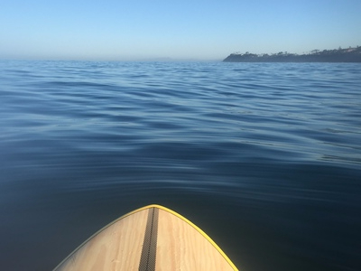 Paddleboard on the ocean