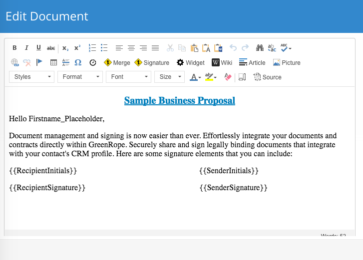 Document Templates